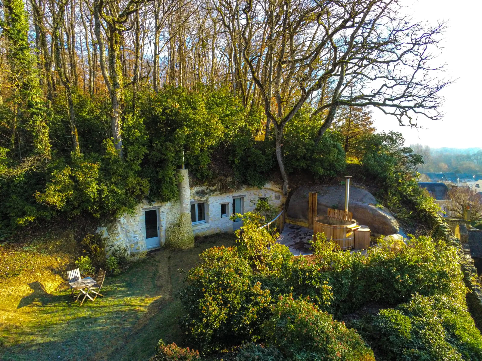 Alta Lodge & SPA, suite troglodyte à Nazelles-Négron